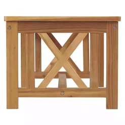 Kirklands Home Outdoor Sets|Blue X-Back Acacia Wood 2-pc. Outdoor Living Set