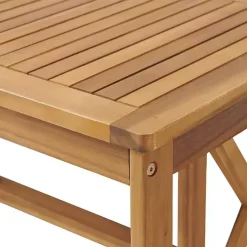 Kirklands Home Outdoor Sets|Blue X-Back Acacia Wood 2-pc. Outdoor Living Set