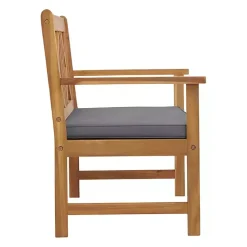 Kirklands Home Outdoor Sets|Blue X-Back Acacia Wood 2-pc. Outdoor Living Set