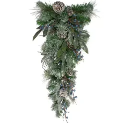 Outlet Blueberry and Pine Teardrop Swag Christmas Wreaths