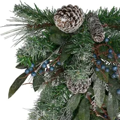 Outlet Blueberry and Pine Teardrop Swag Christmas Wreaths