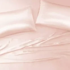 Kirklands Home Bed Sheets|Blush Satin Standard 2-pc. Pillow Case Set Pink