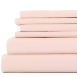 Kirklands Home Bed Sheets|Blush Ultra Soft 6-pc. Full Sheet Set Pink