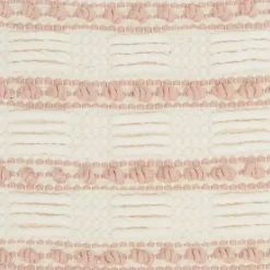 Outlet Blush Woven Knotted Stripes Throw Pillow Pillows