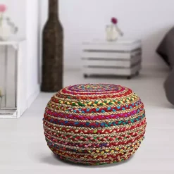 Outlet Boho Beauty Braided Pouf Poufs & Floor Cushions