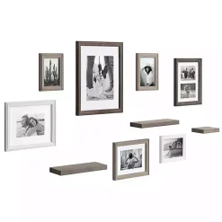 Kirklands Home Gallery Wall Frames|Bordeaux 10-pc. Gallery Wall Frame and Shelf Set