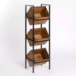 Kirklands Home Office Furniture|3-Box Standing Storage Rack