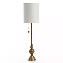 Kirklands Home Buffet Lamps|Brass Darlington Buffet Lamp Gray