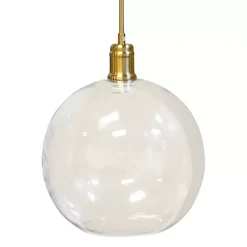 Kirklands Home Chandeliers & Pendant Lighting|Brass Glass Globe Pendant Light Gold
