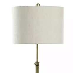 Kirklands Home Floor Lamps|Brass Lily Floor Lamp with Marble Base Gray