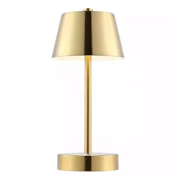Kirklands Home Table Lamps|Brass Rechargeable LED Table Lamp, 10 in. Gold