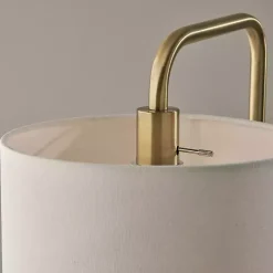 Kirklands Home Table Lamps|Brass Two-Tiered Shade Table Lamp Gold