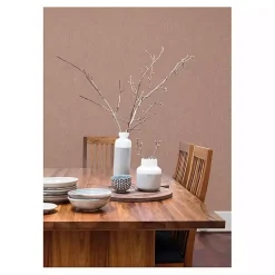 Kirklands Home Wall Murals & Wallpaper|Brick Textured Cross Woven Peel & Stick Wallpaper Pink