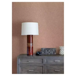 Kirklands Home Wall Murals & Wallpaper|Brick Textured Cross Woven Peel & Stick Wallpaper Pink