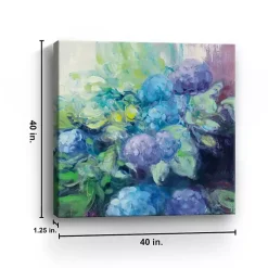 Kirklands Home Canvas Art|Bright Blooming Hydrangea Canvas Wall Art