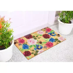 Kirklands Home Doormats|Bright Boho Flowers Doormat Multi