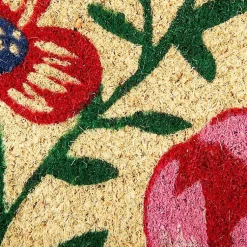 Kirklands Home Doormats|Bright Summer Blossoms Coir Doormat
