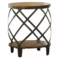 Kirklands Home Accent & End Tables|Brimfield Round End Table Black