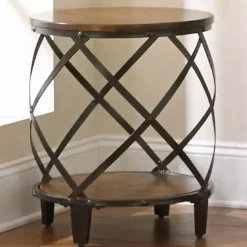 Kirklands Home Accent & End Tables|Brimfield Round End Table Black
