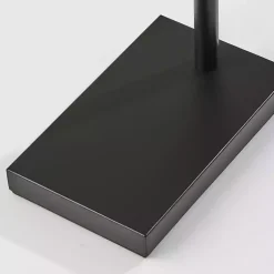 Kirklands Home Floor Lamps|Bronze and Woven Rat Arc Floor Lamp Tan