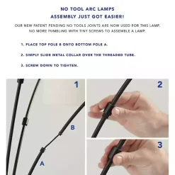 Kirklands Home Floor Lamps|Bronze and Woven Rat Stem Floor Lamp Tan