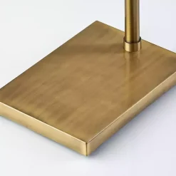 Kirklands Home Floor Lamps|Bronze Glass Cylinder Shade Floor Lamp Clear