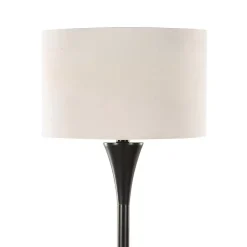 Kirklands Home Floor Lamps|Bronze Metal Hourglass Floor Lamp Brown