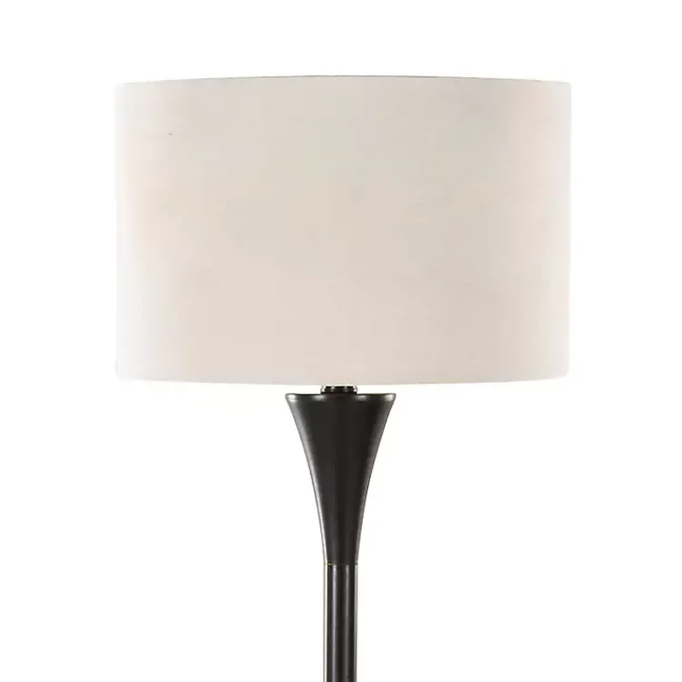 Kirklands Home Floor Lamps|Bronze Metal Hourglass Floor Lamp Brown