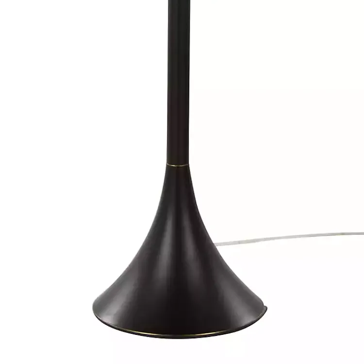Kirklands Home Floor Lamps|Bronze Metal Hourglass Floor Lamp Brown