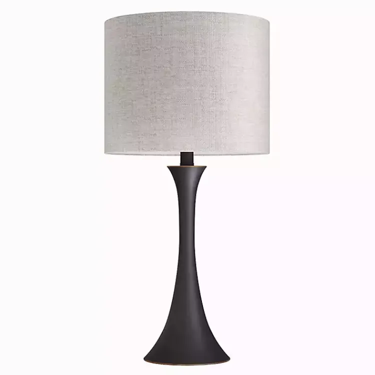 Kirklands Home Table Lamps|Bronze Metal Hourglass Table Lamps, Set of 2 Brown