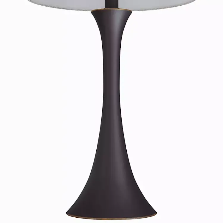 Kirklands Home Table Lamps|Bronze Metal Hourglass Table Lamps, Set of 2 Brown