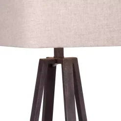 Kirklands Home Table Lamps|Bronze Metal Industrial Table Lamp Tan