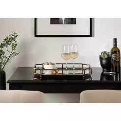 New Bronze Scalloped Reflective Tray Decorative Trays