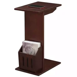 Kirklands Home Accent & End Tables|Accent Table with Magazine Holder Brown