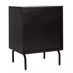 Kirklands Home Nightstands|and Black 2-Drawer Nightstand Brown