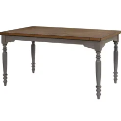 Kirklands Home Dining Tables|Brown and Gray Traditional Wood Dining Table