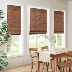 Kirklands Home Curtains & Drapes|Bamboo Light Filtering Roman Shade, 31 in. Brown