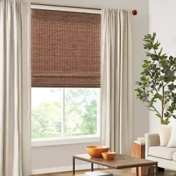 Kirklands Home Curtains & Drapes|Bamboo Light Filtering Roman Shade, 33 in. Brown