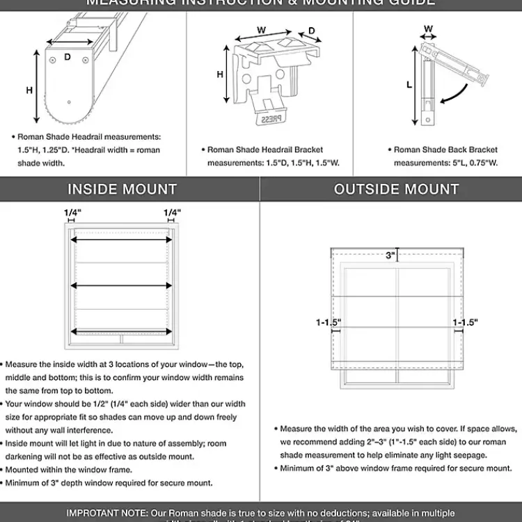 Kirklands Home Curtains & Drapes|Bamboo Light Filtering Roman Shade, 33 in. Brown