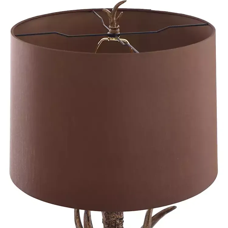 Kirklands Home Table Lamps|Faux Antler Table Lamp Brown