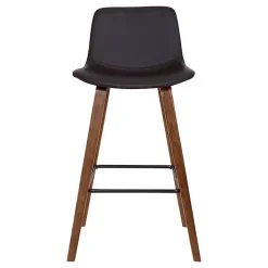 Kirklands Home Bar Stools & Counter Height Stools|Faux Leather Maddie Bar Stool Brown