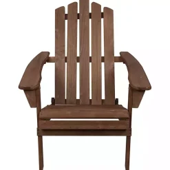 Kirklands Home Outdoor Seating|Folding Outdoor Adirondack Chair Brown
