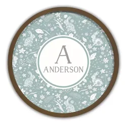 Discount Brown Personalized Blue Bunnies Wall Plaque Easter Decorations