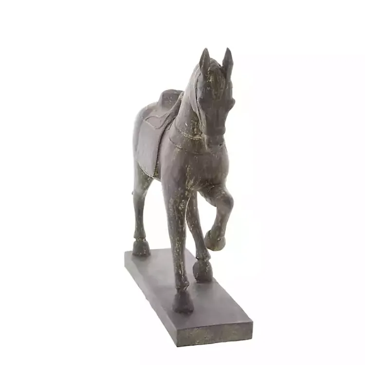 New Polystone Prancing Horse Statue Statues & Figurines