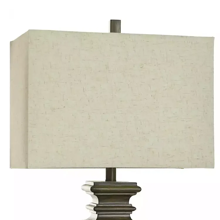 Kirklands Home Table Lamps|Brown Traditional Rectangular Table Lamp
