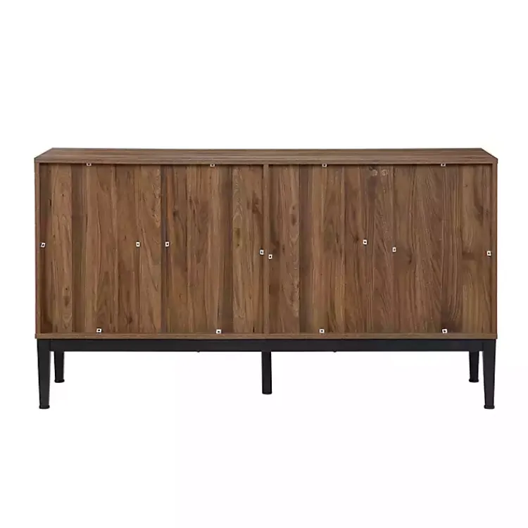 Kirklands Home Cabinets & Sideboards|Wood Chevron 4-Door Sideboard Brown