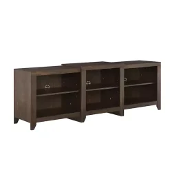 Kirklands Home Tv Stands & Media Consoles|Wood 6-Shelf Media Cabinet Brown