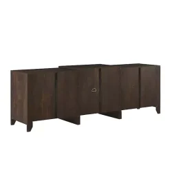 Kirklands Home Tv Stands & Media Consoles|Wood 6-Shelf Media Cabinet Brown