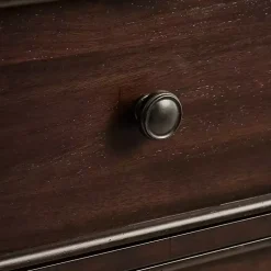 Kirklands Home Cabinets & Sideboards|Wood Turned Legs 2-Drawer Chest Brown