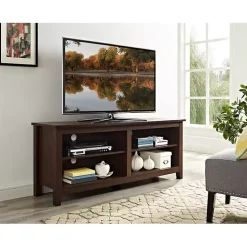 Kirklands Home Tv Stands & Media Consoles|Wood TV Stand, 58 in. Brown